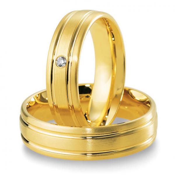 Trauringe Gelbgold von Breuning DR 041150 / HR 041160