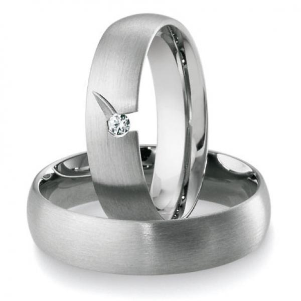 Trauringe Weissgold von Breuning DR 041210 / HR 041220