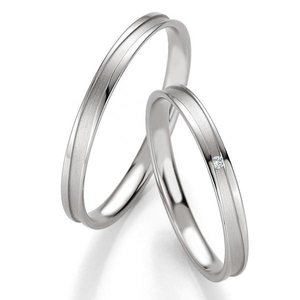 Trauringe Palladium von Breuning 48/04325 + 48/04326