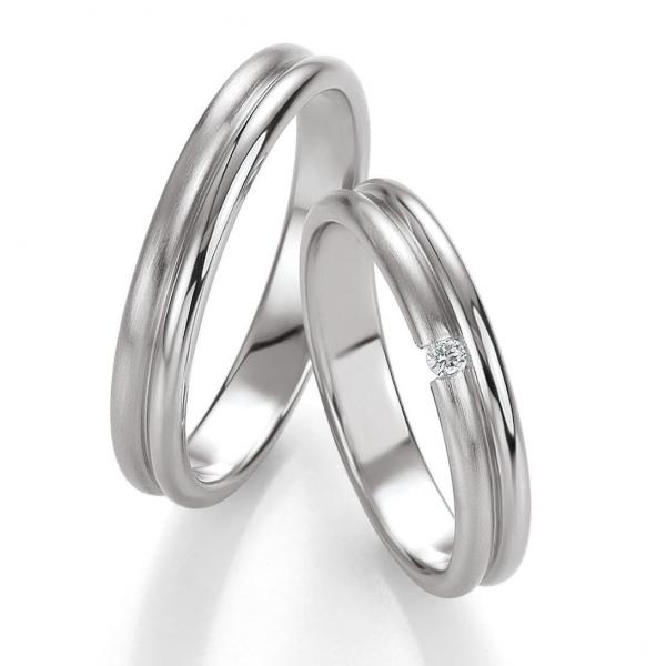 Trauringe Weissgold von Breuning 48/05627 + 48/05628