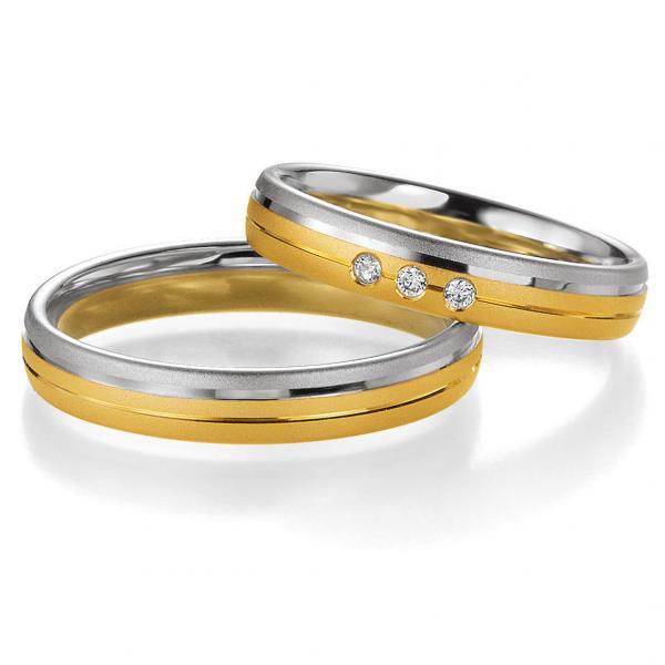 Trauringe Palladium von Breuning 48/05633 + 48/05634