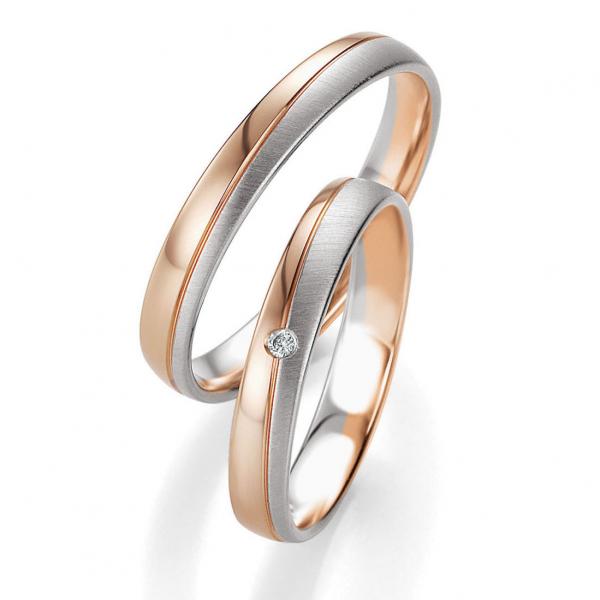 Trauringe Palladium von Breuning 48/05653 + 48/05654