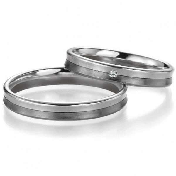 Trauringe Weissgold von Breuning 48/05663 + 48/05664