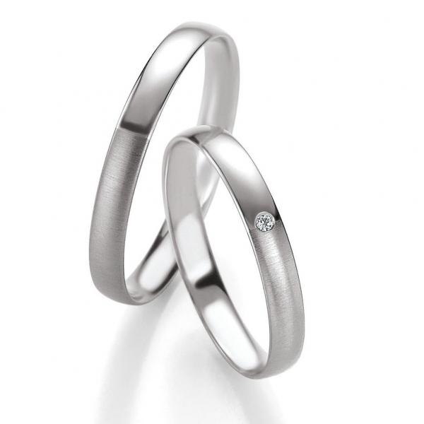 Trauringe Weissgold von Breuning 48/05665 + 48/05666
