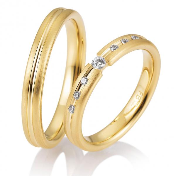 Trauringe Gelbgold von Breuning DR 058770 / HR 058780