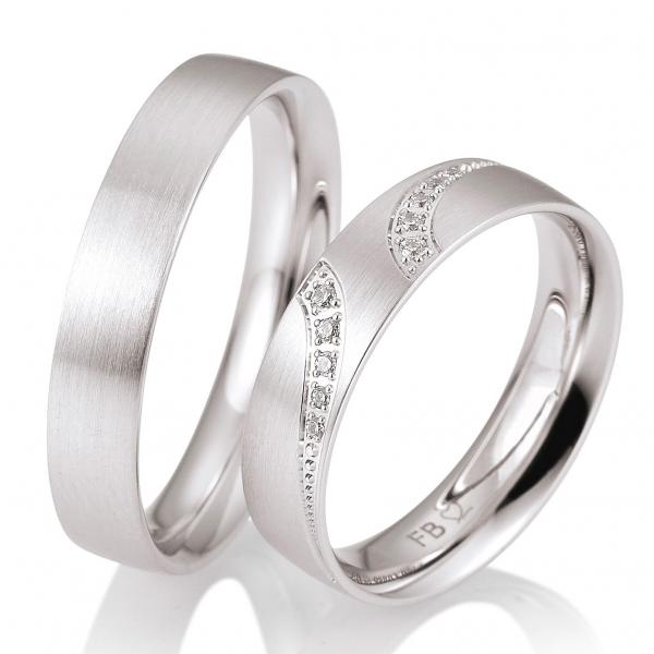 Trauringe Palladium von Breuning DR 058830 / HR 058840