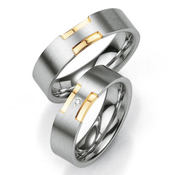 Partnerringe Silber von Breuning DR 080070 / HR 080080