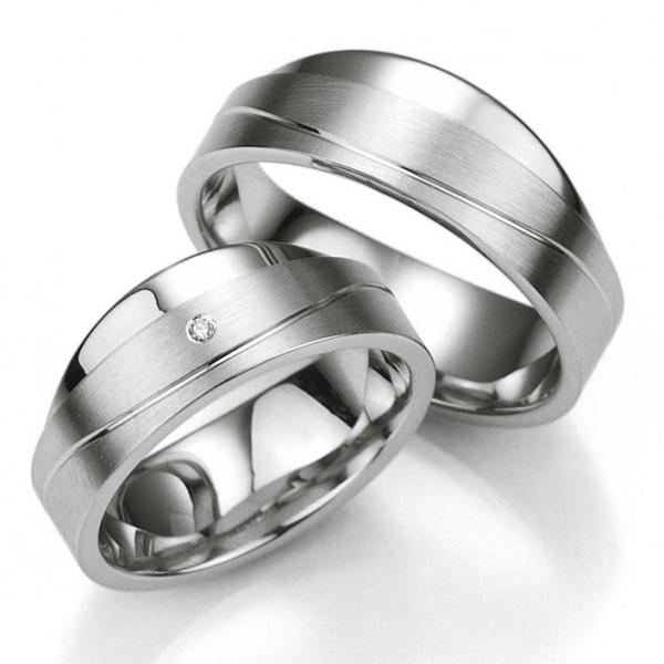 Partnerringe Silber von Breuning DR 080150 / HR 080160