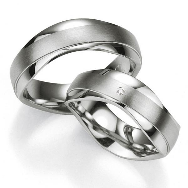 Partnerringe Silber von Breuning DR 080170 / HR 080180