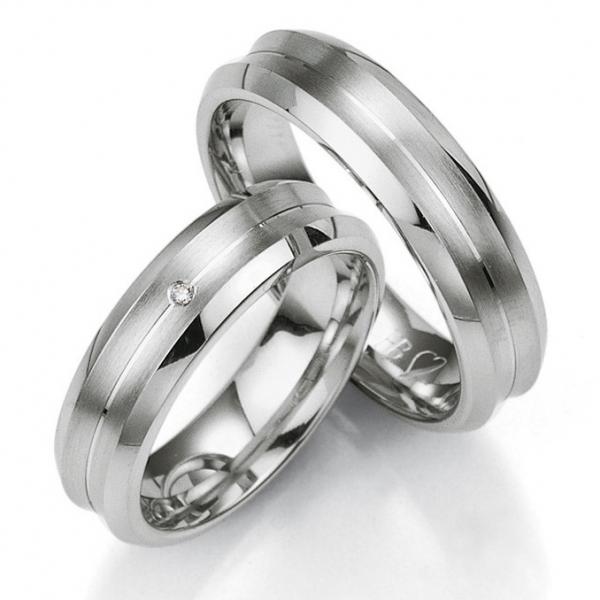 Partnerringe Silber von Breuning DR 080230 / HR 080240