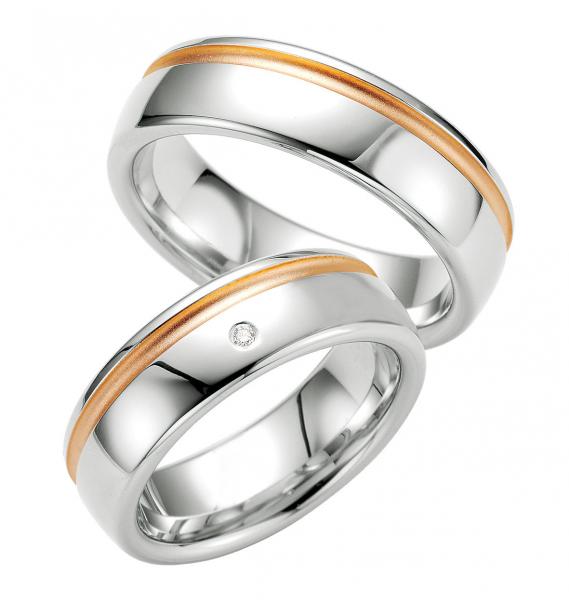 Partnerringe Silber von Breuning DR 080250 / HR 080260