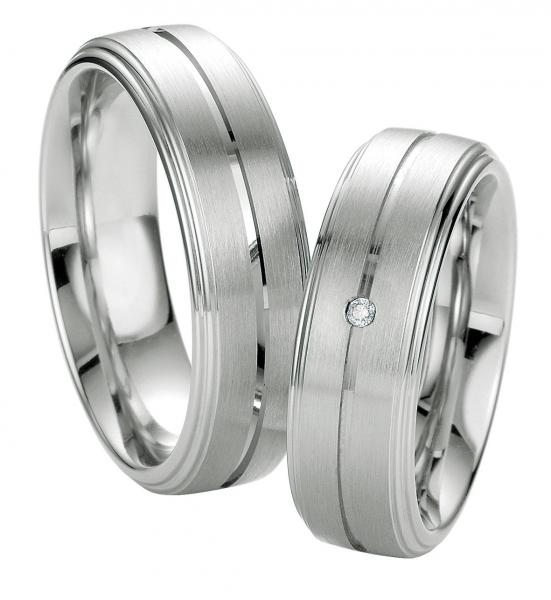 Partnerringe Silber von Breuning DR 080450 / HR 080460