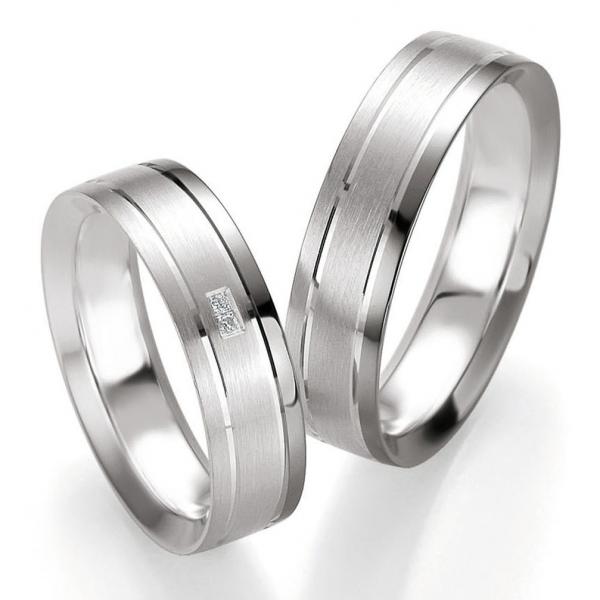 Trauringe Palladium von Breuning DR 082050 / HR 082060