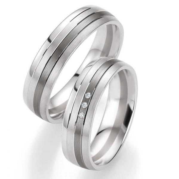 Trauringe Palladium von Breuning DR 082110 / HR 082120