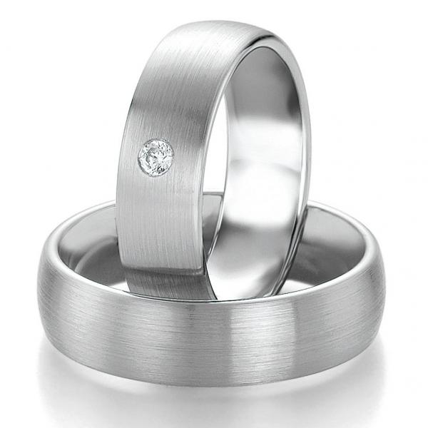 Trauringe Platin von Breuning DR 090680 / HR 090690