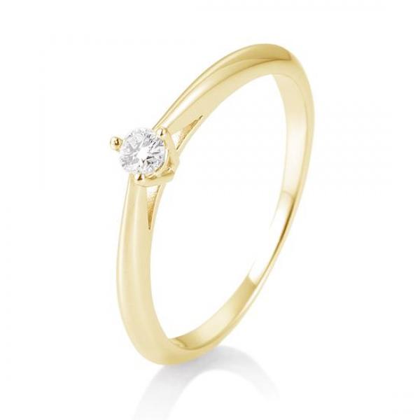 Breuning Verlobungsring 3er Krappe Brillant 0,10 ct. 41858060