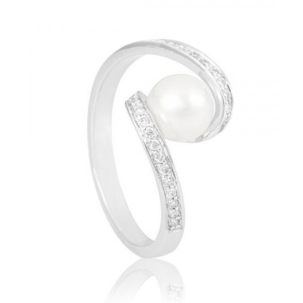 Breuning Ring - Chin. Zuchtperle/Brillant 0,169 Ct. w/si 4104042