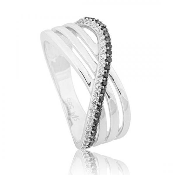 Breuning Ring - Brillant Schwarz/Brillant 0,245 Ct. w/p1 4183154