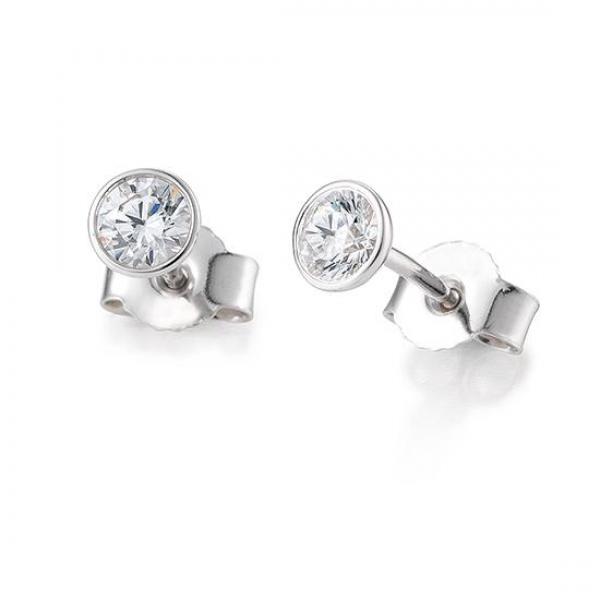 Breuning Ohrstecker Zarge Brillant 0,10 ct. 1837020