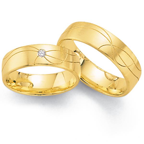 Trauringe Gelbgold von Fischer 06 01560/060
