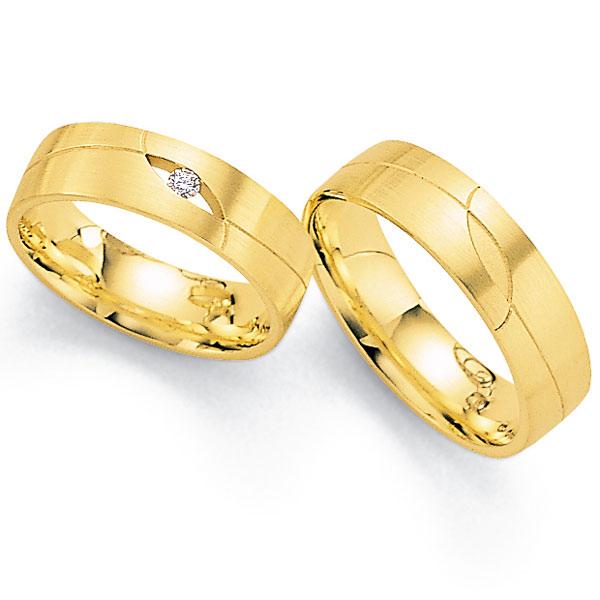 Trauringe Gelbgold von Fischer 06 01679/060
