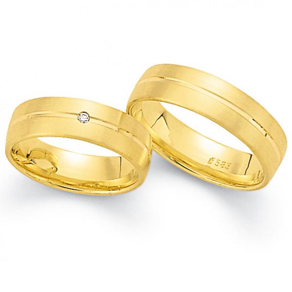 Trauringe Gelbgold von Fischer 06 02518/060