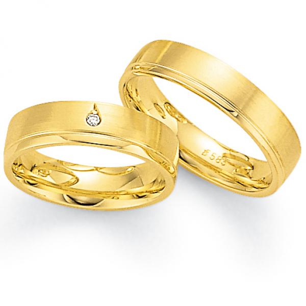 Trauringe Gelbgold von Fischer 06 02346/055