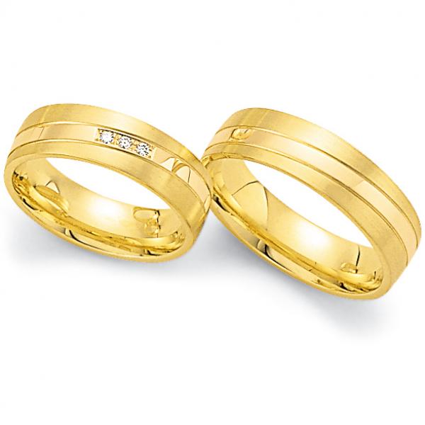 Trauringe Gelbgold von Fischer 06 01537/060