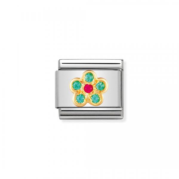 Nomination  Comp. Classic   Blume ohne Stiel GRÜN/ROT 030312/07