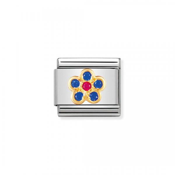 Nomination  Comp. Classic   Blume ohne Stiel BLAU/ROT 030312/08