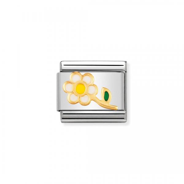 Nomination  Composable Classic   Blume mit Stiel WEISS 030214/05