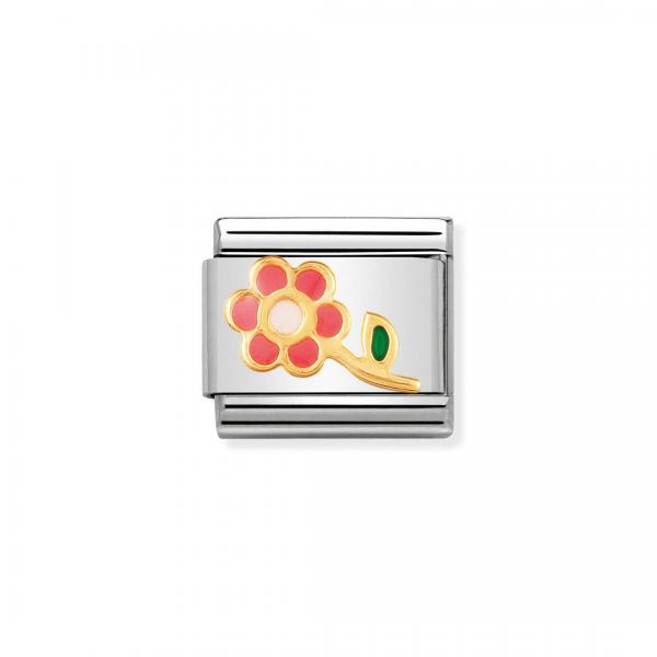 Nomination  Composable Classic   Blume mit Stiel ROSA 030214/08