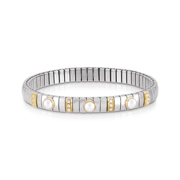 Nomination  Armbänder N.Y.   Weisse Perle 042452/013