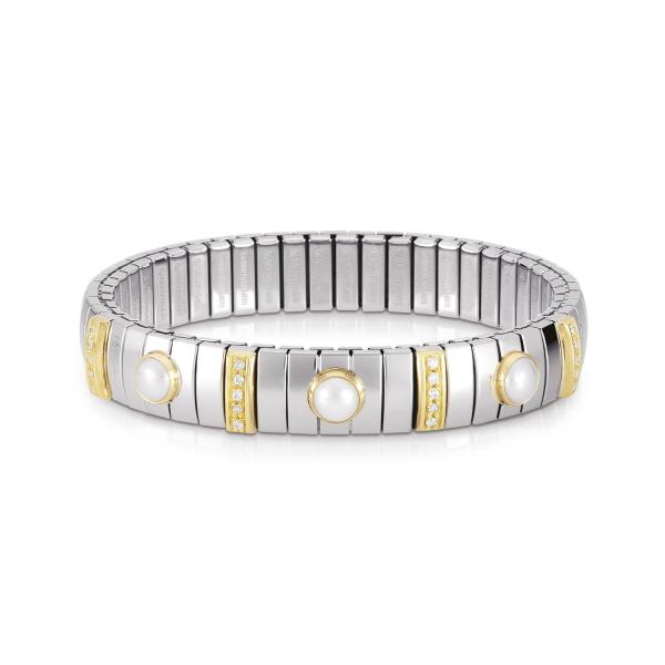 Nomination  Armbänder N.Y.   Weisse Perle 042476/013