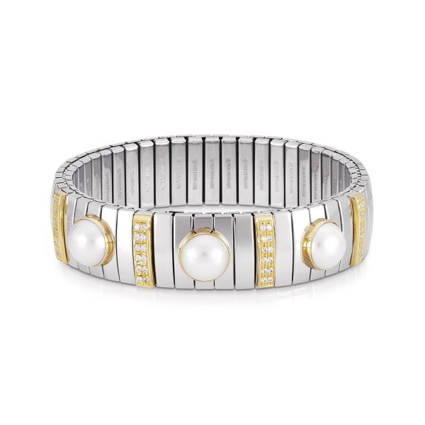 Nomination  Armbänder N.Y.   Weisse Perle 042491/013