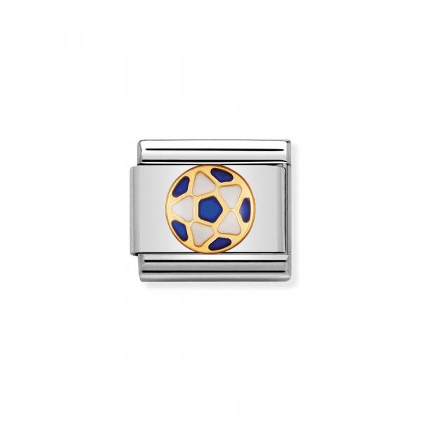 Nomination  Composable Classic   WEISS - BLAU Fussball 030204/39