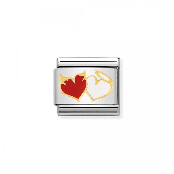 Nomination  COMPOSABLE CLASSIC   Herzen mit Engel und Teufel 030253/27