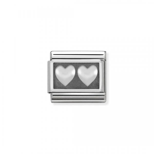 Nomination  COMPOSABLE Classic   Doppeltes Herz 330102/02