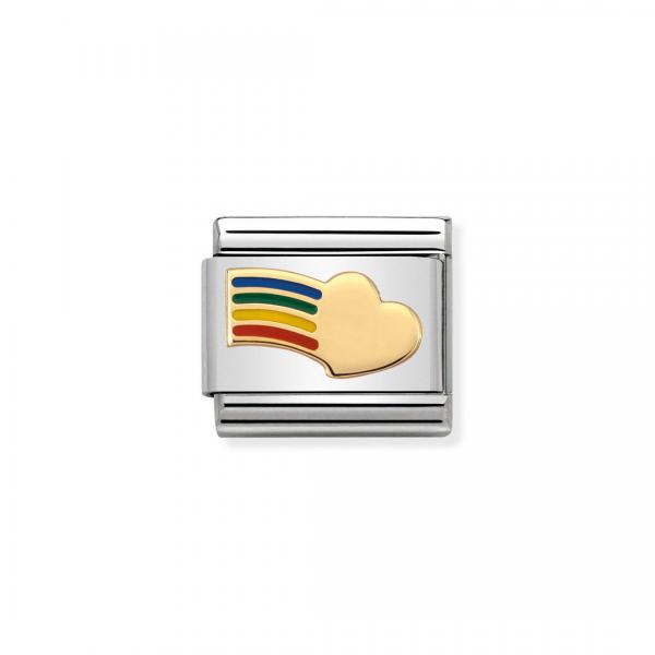 Nomination  COMPOSABLE Classic   Herz Regenbogen 030283/12