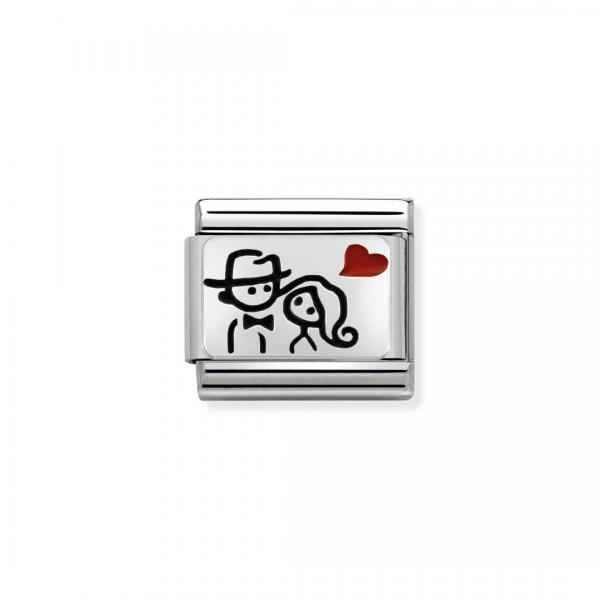 Nomination  Composable Classic   Paar mit Herz 330208/10