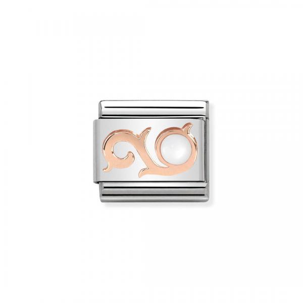 Nomination  COMPOSABLE CLASSIC   Locken und Perlmutt Weiss 430503/01