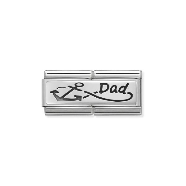 Nomination  Composable DOUBLE   Unendlich-Zeichen Papa Dad 330710/05