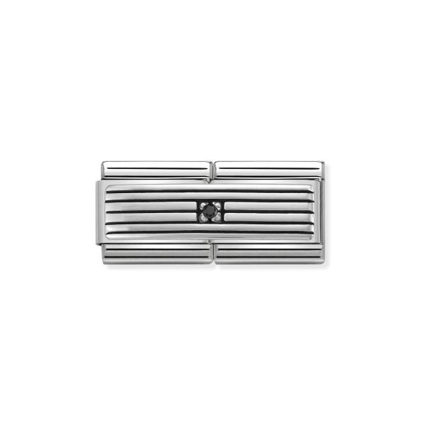Nomination  Composable DOUBLE   Streifen mit Zirkonia 330730/01