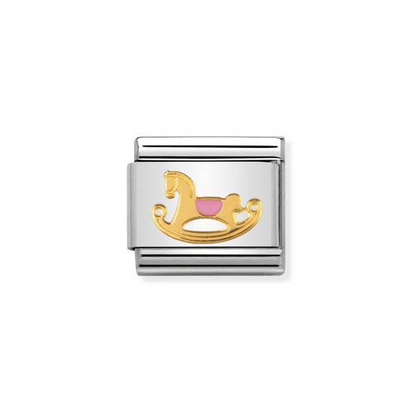 Nomination  Composable Classic   rosa Pferdchen 030242/43