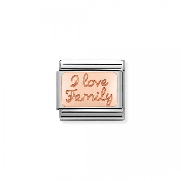 Nomination  COMPOSABLE CLASSIC   Plakette I love my family 430101/41