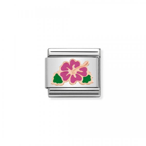 Nomination  COMPOSABLE CLASSIC   Hibiskus-Blüte FUCHSIA 430202/04