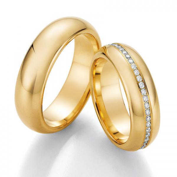 Trauringe Gelbgold von Ruesch 02/50070-065
