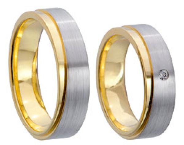 Trauringe Weiss-Gelbgold von Kühnel 514691