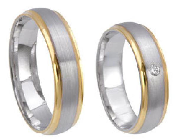 Trauringe Weiss-Gelbgold von Kühnel 514692