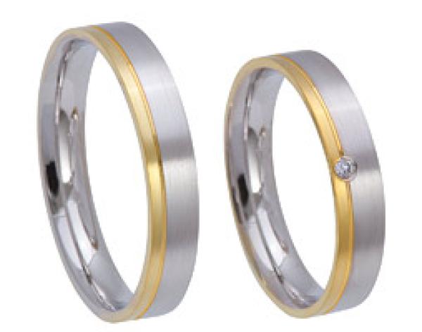 Trauringe Weiss-Gelbgold von Kühnel 514693